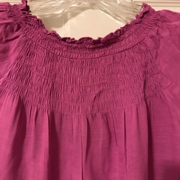 Fuchsia rayon tunic - Picture 4 of 6